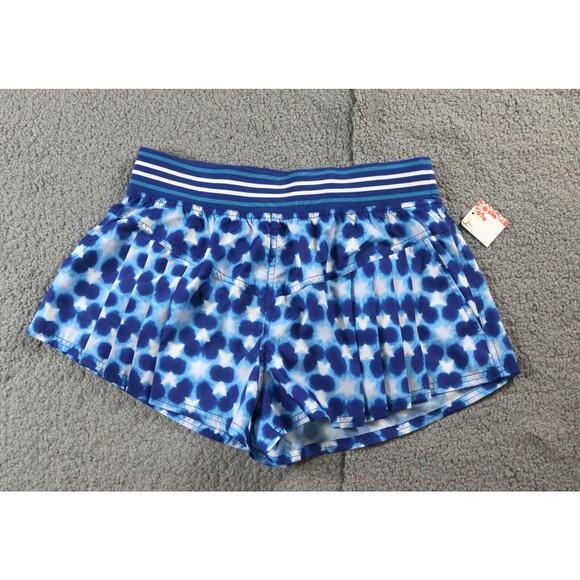 New Free People Movement Shorts S Printed Top Seed Tennis Water Resistant - Picture 2 of 6